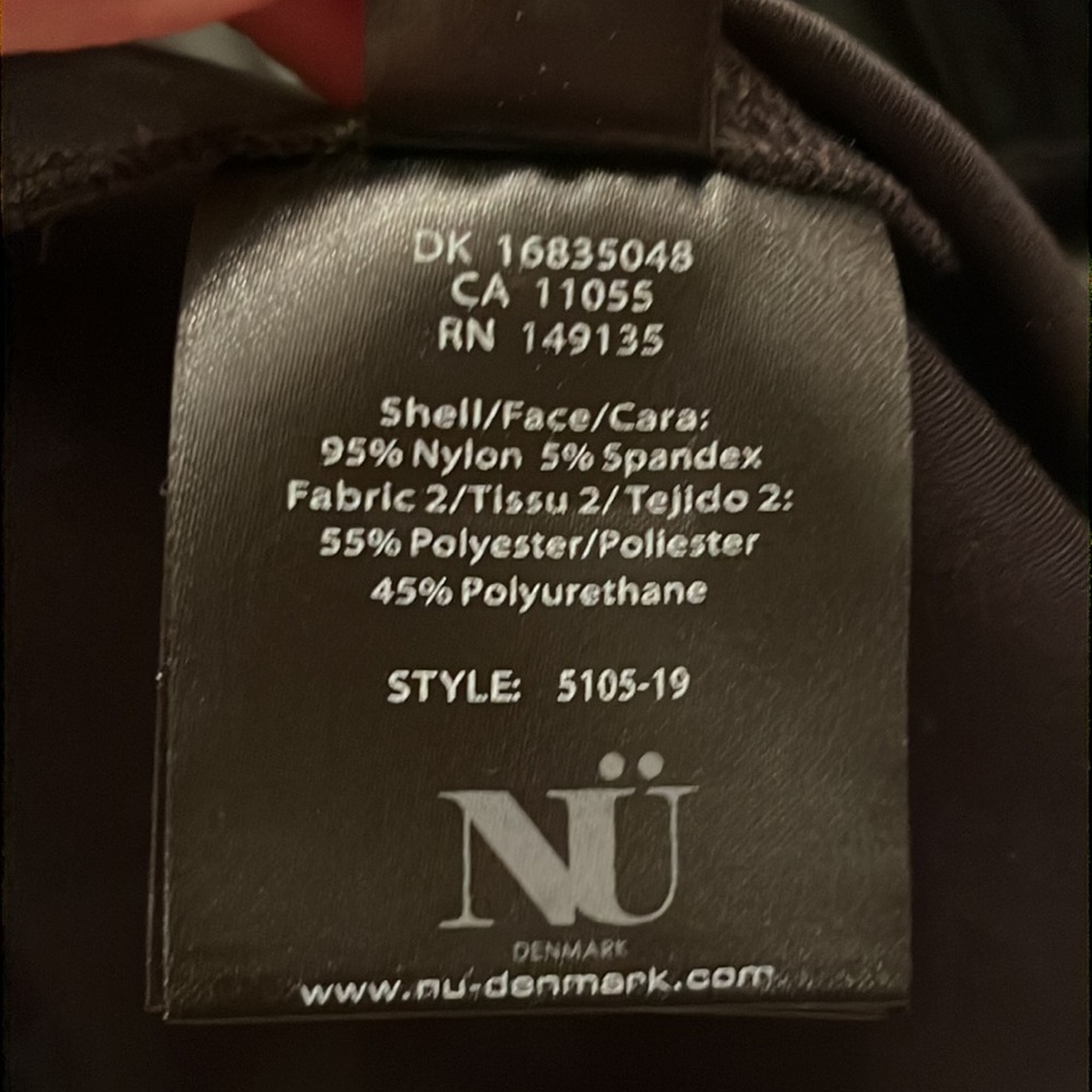 NU Denmark Black Faux Leather Pants Size M - Picture 8 of 9